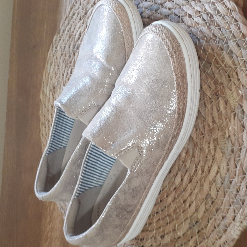 Collection By Clark's Metallic Slip On Sneakers